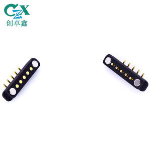 CZX 2.5mm 피치 자석 90 도 직각 벤드 커넥터 스프링 장착 충전 데이터 전송 5 핀 마그네틱 커넥터 - Product Image 6