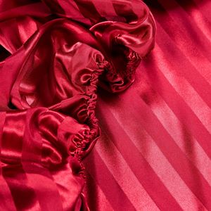 Khách Sạn 5 Sao Mulit Màu Sọc 4Pcs Ai Cập Bông Vua Kích Thước Giường Đôi Tấm Phẳng Thiết Lập Satin Duvet Bộ Đồ Giường Bộ - Product Image 6