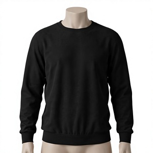 เสื้อสเวตเชิ้ตคอกลมผ้าฝ้ายถักสำหรับผู้ชาย ทรงปกติ สไตล์ลำลองสำหรับฤดูใบไม้ร่วง เสื้อผ้าสตรีทแวร์ รับผลิตโลโก้ตามสั่ง - Product Image 5