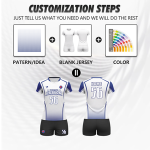 Ensemble de maillots de volley-ball en polyester, nouveau design, respirant, personnalisé, pour l'entraînement estival sur la plage, pour hommes et femmes Wv94 - Product Image 2