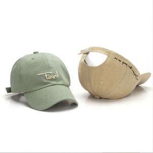Casquette de sport pour homme, version coréenne, en maille respirante, à visière plate, brodée, idéale pour les activités de plein air et la protection solaire - Product Image 1
