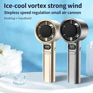 Ventilateur de poche numérique LK Toys <span class=keywords><strong>Vortex</strong></span> à affichage numérique, 120 vitesses réglables en continu, rechargeable par USB, portable - Product Image 3
