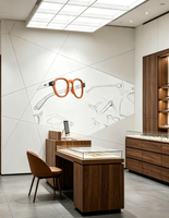 Vitrine d'affichage d'accessoires de meubles de magasin de lunettes pour le magasin optique