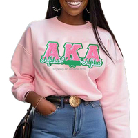 Patch Pretty Girl Divine 9 High Fashion Sorority Chenille Iron-On Embroidered Felt Patches Varsity Jacket SKEE-WEE Rose Vert