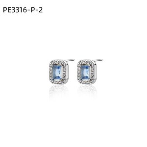 Fashion Earrings with Zirconia <b>Stud</b> PE3316 for Women High Quality Jewelry - Product Image 3