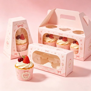 Cajas de papel personalizadas para pasteles, galletas y productos de panadería, ecológicas, reciclables, impresas, frescas, resistentes, al por mayor - Product Image 2