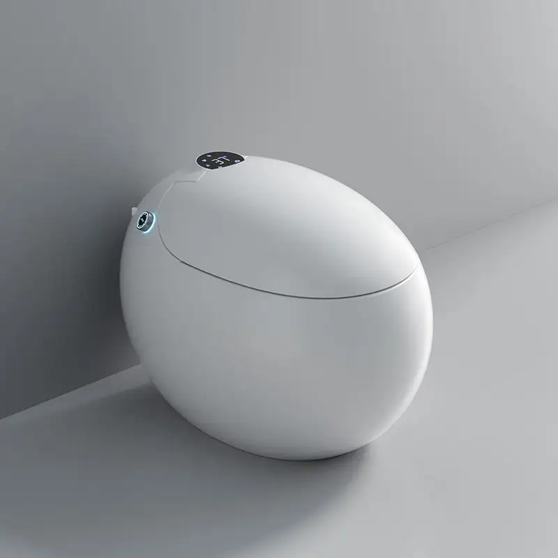 Automatic Flushing Toilet Bowl Ceramic Electric Egg Shape Intelligent Wc Smart Toilet With Bidet