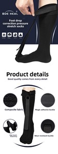 Meia Noturna para Fascite Plantar e Pé Caído, Órtese Flexível para Dormir, Alívio da Dor no Calcanhar e Compressão - Product Image 5