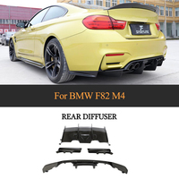 Diffuseur de pare-chocs arrière en fibre de carbone véritable pour BMW F80 M3 F82 M4 2014 - 2019