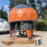 Mini-capsule moderne, maison dôme préfabriquée, petite maison avec structure en acier imperméable pour hôtel de luxe, complexe hôtelier, camping, villa