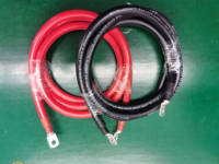 Câble de batterie sur mesure 2AWG 4AWG 6AWG 8AWG avec bornes M6 M8 pour bateau, moto et stockage d'énergie