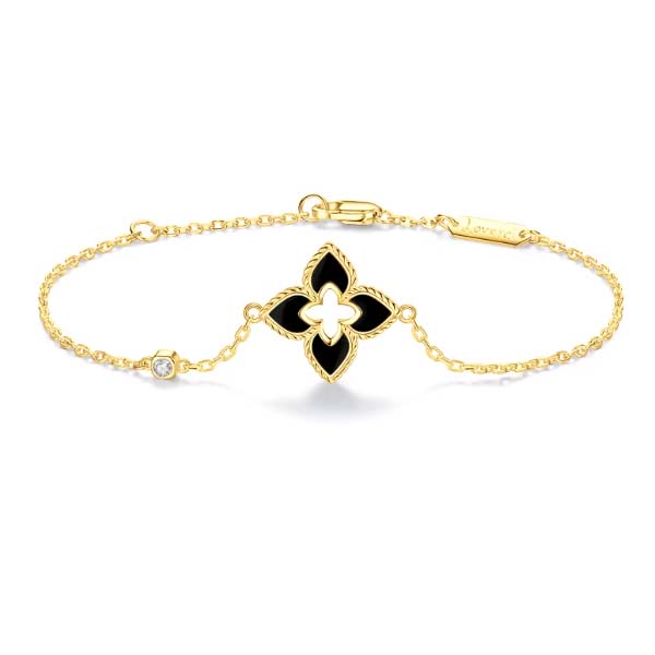 Gold+Black agate