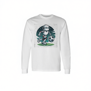 T-shirt à manches longues AI Robot Playing Soccer, unisexe, taille adulte, taille moyenne - Product Image 2