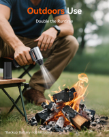 Souffleur d'air sans fil WOLFBOX MF200 avec batterie amovible, super puissant, mini souffleur, 3 vitesses réglables pour voiture
