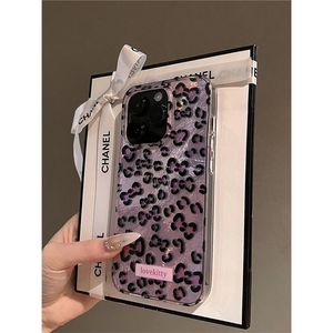 <span class=keywords><strong>Coque</strong></span> de téléphone IMD de luxe avec nœud papillon et imprimé léopard pour <span class=keywords><strong>iPhone</strong></span> 17 16 Pro Max 15 14 13 12 11, avec breloque en strass - Product Image 6