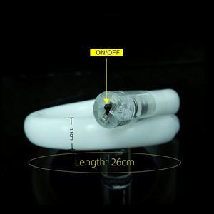 Bracelet LED lumineux personnalisé avec logo, tube optique en fibre, clignotant, en TPU, pour fêtes et spectacles en direct - Product Image 2