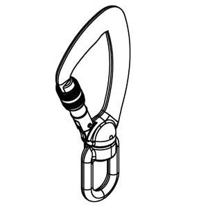 ตะขอเกี่ยวอลูมิเนียมแบบหมุนได้,ตะขอเกี่ยวล็อคสกรูคาราบิเนอร์คุณภาพสูงจากโรงงานจีน - Product Image 5