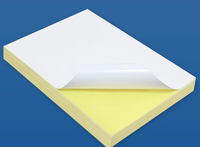 Feuille autocollante A4 pour imprimante, 100 feuilles par sac, impression à jet d'encre, blanc mat, étiquette autocollante, bon marché