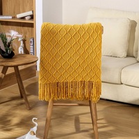 Couverture tissée douce personnalisée décor à la maison jeter couverture solide de luxe tricoté couverture de lit serviettes pour canapé canapé chaise et sieste