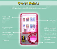 Carte Twist Gachapon jeu autocollant vente enfants gagner prix chanceux Machine Capsule monnayeur Machine