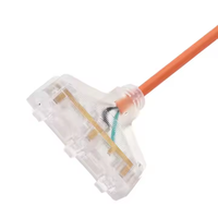 Cordon d'alimentation américain standard à 3 broches pour ordinateurs, ABS, PC, cuivre, PVC, plastique, 220V, 15A, 10A, 13A, prise US CN, extrémité femelle NEMA, IP55, SJT