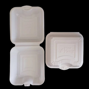 Blister 8*9Inch <span class=keywords><strong>Burger</strong></span> Container Wegwerp Clamshell Scharnierend Deksel Fast Food Verpakking Hamburger Container - Product Image 3