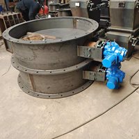 Vanne papillon à bride pour ventilation électrique, élimination de la poussière et évacuation des gaz de combustion à température normale DN50-DN1200 D941W