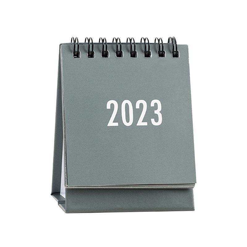 Новый дизайн 2023, настольный мини-календарь с Двойной спиралью, бумажный Настольный календарь для планировщика