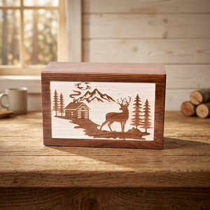 Exquisitely Handmade Modern Indian Rosewood Biodegradable <b>Urns</b> Casket Pattern Pet <b>Human</b> <b>Ashes</b> Memorial <b>for</b> Your Beloved's Memory - Product Image 4