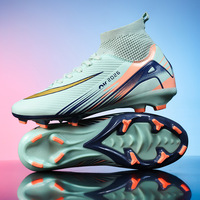 Assassin 16 Chaussures de football montantes pour hommes et enfants, crampons TF AG à crampons longs, respirantes, pour entraînement professionnel