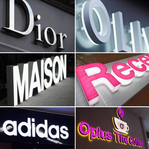 Chất lượng tốt nhất Electroplated LED bảng chữ cái thư ngoài trời 3D chiếu sáng Luminous signage Red Backlit Màu Công ty Logo tên - Product Image 3