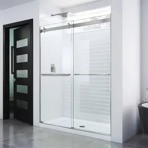Duş sürgülü kapı kare tarzı sürgülü kapı banyo duş odası duş sürgülü kapı tuvalet banyo için