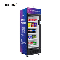 Distributeur automatique de boissons et de collations intelligent TCN AI avec paiement sans contact, reconnaissance visuelle, ouverture frontale, commercial, 510L