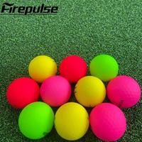 Balles de golf personnalisées à deux couches, colorées et mates, professionnelles, haute élasticité, durables pour le jeu sur le parcours