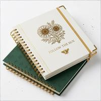 Organiseur financier personnalisé sur mesure, carnet à spirales, classeur, agenda avec reliure cousue et couverture rigide