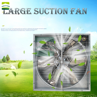 Ventilateur d'extraction à pression négative en acier inoxydable pour élevage avicole, système de ventilation et de refroidissement industriel avec volet