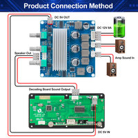 Carte amplificateur de puissance numérique double canal stéréo 2*100W TPA3116 classe D 2.0 Mini Module amplificateur Audio