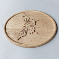 Cadre photo miroir ovale en bois massif sculpté, style européen, non fini, pour décoration murale DIY