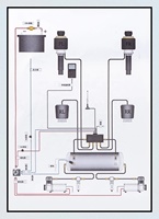 Kit de Système de Suspension Pneumatique avec Réservoir d'Air, Compresseur d'Air 2 Pièces, Kit de Gestion d'Air Universel