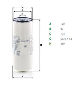 เครื่องแยกน้ำมันและอากาศสำหรับเครื่องอัดอากาศ Kast รุ่น LB11 102/2 ผลิตในประเทศจีน สำหรับรุ่น LG22EZ - Product Image 1