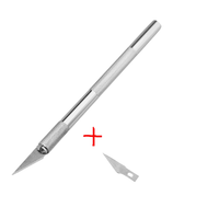 Couteau à graver personnalisé OEM coloré à 5 lames en acier inoxydable outils de réparation pour enlever la poudre acrylique des ongles