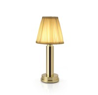 Rechargeable Cordless Table Lamp with Fabric Shade