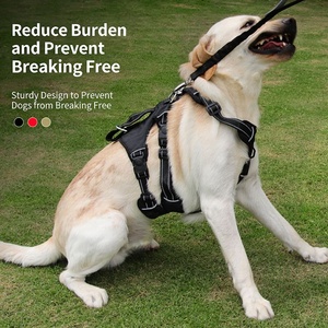 Harnais anti-évasion pour grand chien en tissu Oxford, accessoires pour animaux de compagnie, harnais tactique anti-traction pour chien, gilet réfléchissant réglable pour animaux de compagnie - Product Image 2