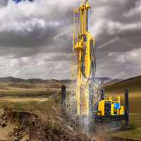 Machine de forage rotative sur chenilles portable pour roche, avec certification CE, profondeur maximale 300m, fabriquée en Chine