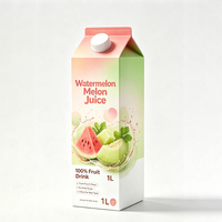 Fabriekslevering 1L doos drank 100% verse natuurlijke watermeloen en Hami-meloen gemengde fruitsap
