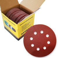 SongQi aluminium oksida pasir kertas merah 150/120mm 6/5 inci Flap Disc Grit 60 amplas Disc poles bantalan