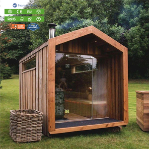 Sauna de Vapor Seco de Diseño Elegante y Moderno, de Madera Sólida para Exteriores, para 3-4 Personas, en Oferta - Product Image 1