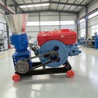 Usine de fabrication d'aliments pour volailles, bétail et poissons pour produire des aliments en granulés à faible coût, capacité de 300 kg/h