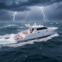 DK-LU56 Yate Privado de Lujo 17m Barco de Pesca de Aluminio Pequeño Yate de Lujo Crucero con Cabina Yate de Lujo en Venta