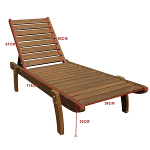 Suministro Directo de Fábrica: <span class=keywords><strong>Tumbonas</strong></span> de Madera para Exteriores, Playa y Hoteles - Product Image 2